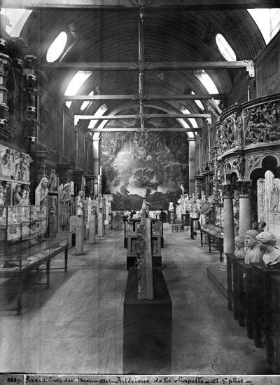 La capilla de la École Nationale Supérieure des Beaux-Arts, c.1890-99 de Adolphe Giraudon